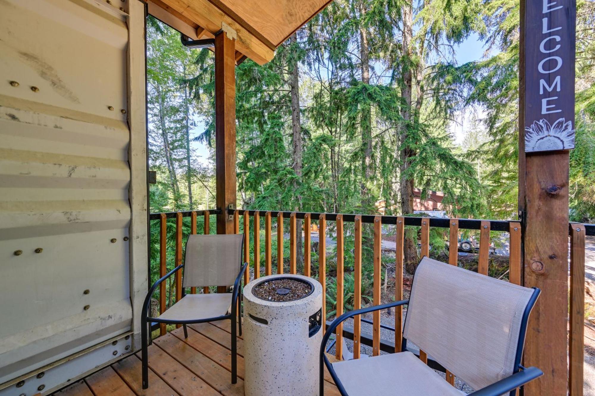 Unique Container Studio With Deck And Fire Pit! Buckley Extérieur photo