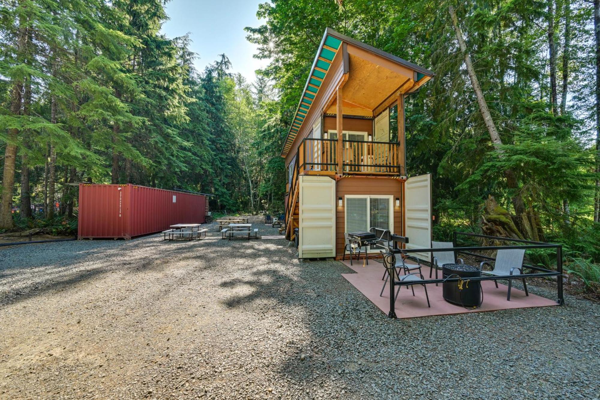 Unique Container Studio With Deck And Fire Pit! Buckley Extérieur photo